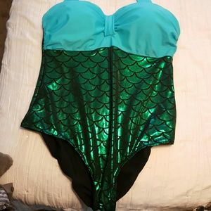 One piece mermaid swimsuit xl